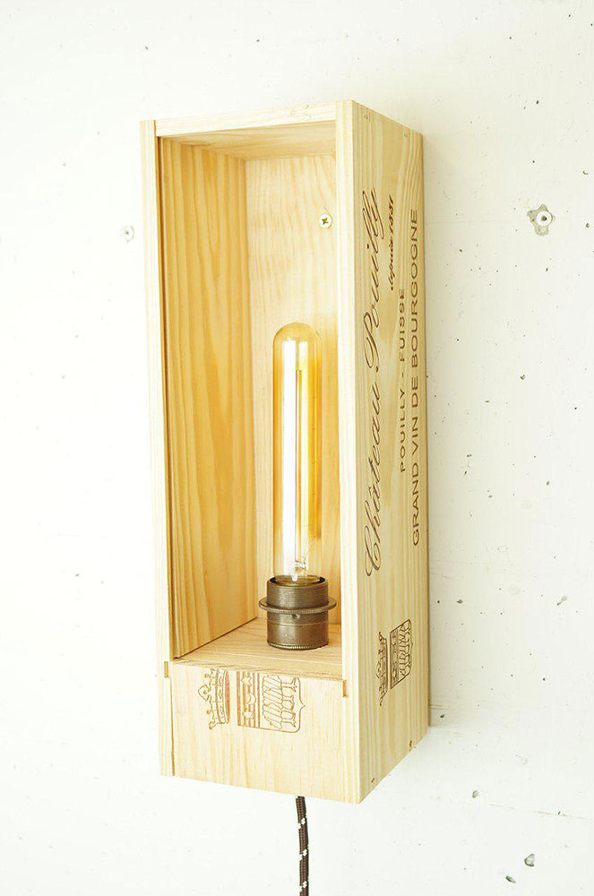 DIY Weinkisten-Lampe